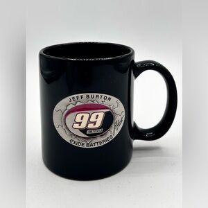 Nascar Jeff Burton Exide Batteries Collectors Coffee Mug Black Novelty 12 oz